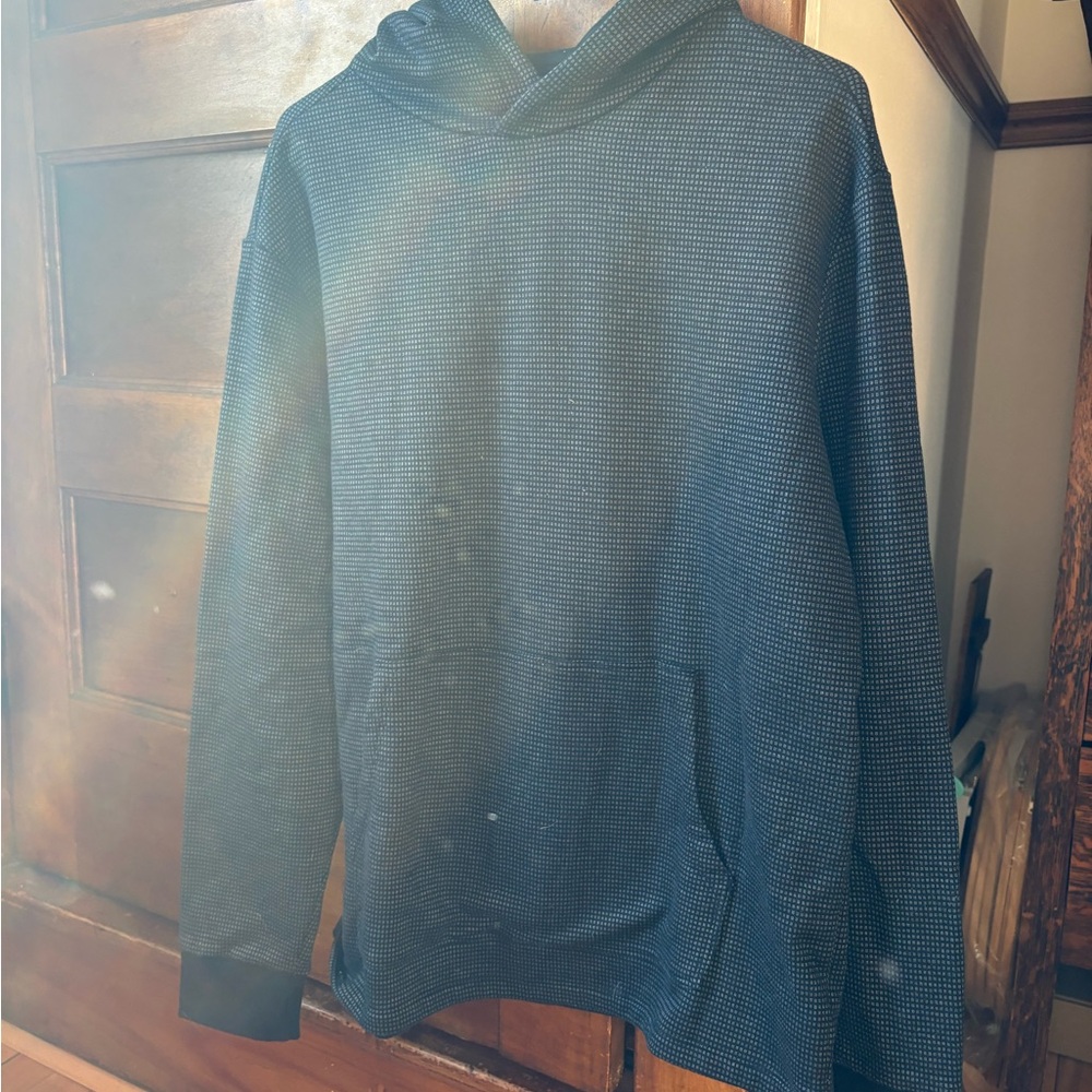 Express Black Hooded Sweatshirt Relaxed Fit